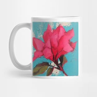 Bougainvillea Flower Folk Art Single Bloom Mug